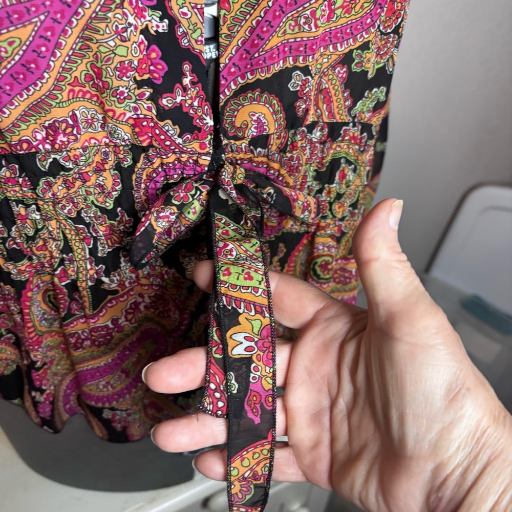 Coldwater Creek Multicolor Paisley Top‎ - Picture 2 of 9